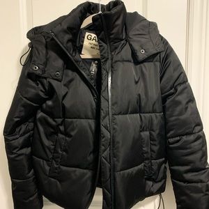 Garage crop bubble jacket.